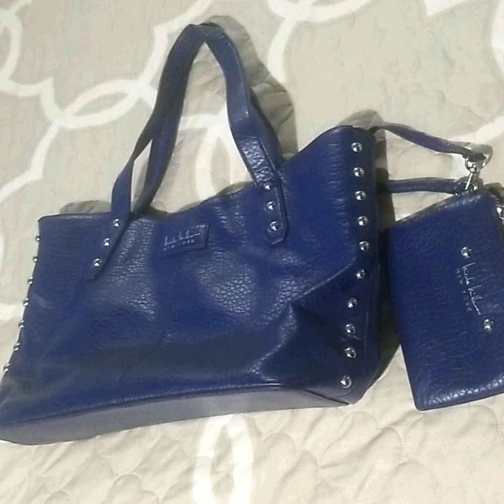 Nicole Miller purse and wristlet